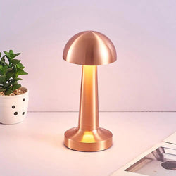 Lampe De Table Mushroom Gold Rechargeable