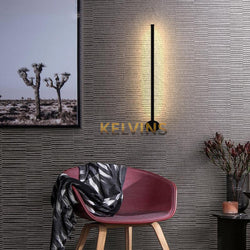 Applique Murale Linea Led Black