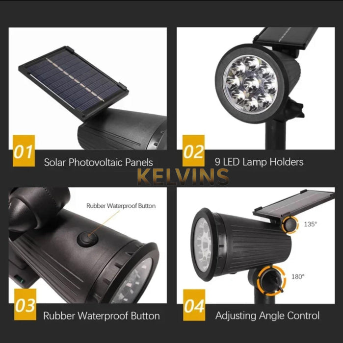 Projecteur solaire jardin BK10