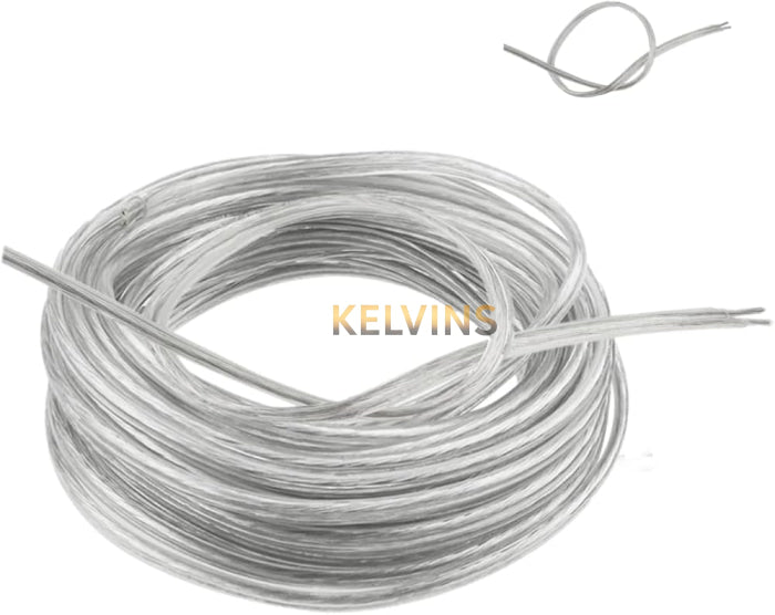 Rouleau fil électrique 100m transparent