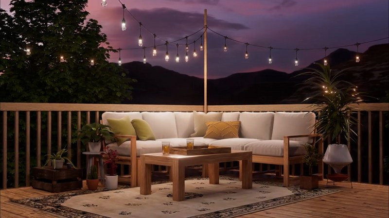 🌇 Comment décorer une terrasse ou un balcon moderne avec des luminaires ?