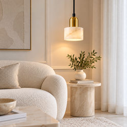 Suspension GORDON White ( Vrai marbre )