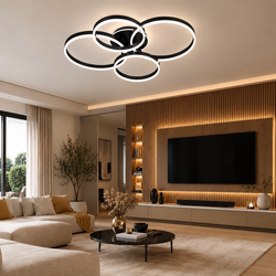 Plafonnier MANAMA BK 4 cercles