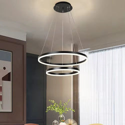 Suspension DAVOS 2 anneaux BK 60cm