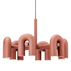Suspension SPACE 6 BRANCHES Terracota