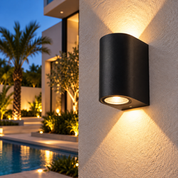 Applique murale exterieur TEK400 15cm BK + GU10