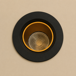 Spot moderne rond BK+GD SM10BK