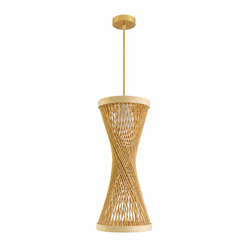 Suspension SAKA bambou + ampoule incluse