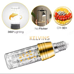 Ampoule E14 cristal effect