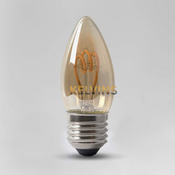 Ampoule E27 bougie amber