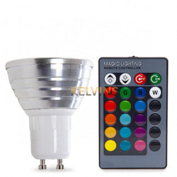 Ampoule GU10 RGB avec telecommande