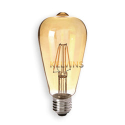 Ampoule LED rustique filament E27 JAUNE