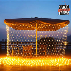 Filet lumineux LED 3x3m JAUNE