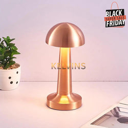 Lampe De Table Mushroom Gold Rechargeable