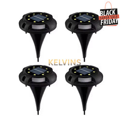 PACK 4 lampes LED solaires 4 pièces