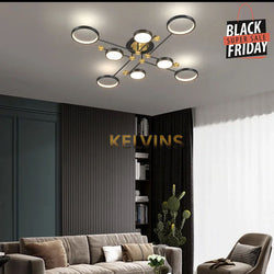 Plafonnier RAMON BK 8 LED