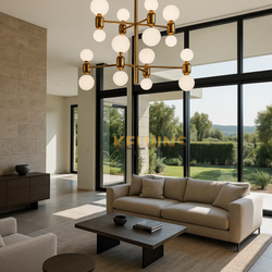 Suspension BALIZE Gold 16 boules