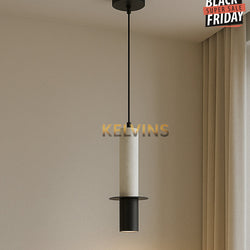 Suspension ECLIPSE MARBRE WH + BK