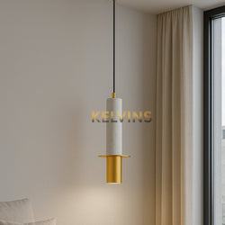 Suspension ECLIPSE MARBRE WH + GD