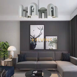 Suspension SPACE 8 BRANCHE GRISE
